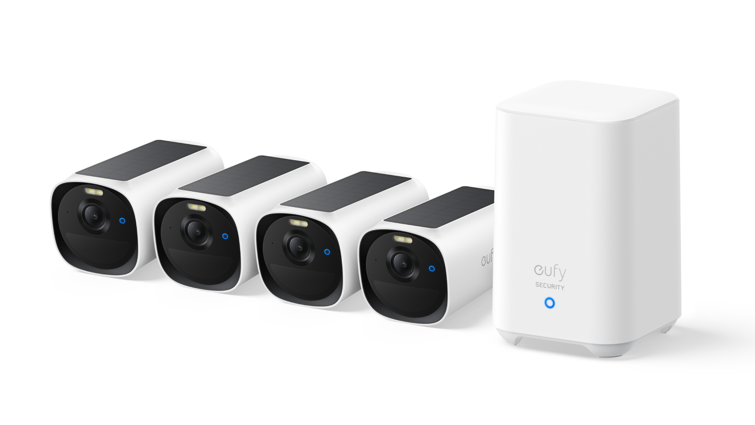 eufy eufyCam E40 2K QHD Essential 4-Camera Kit with HomeBase 2