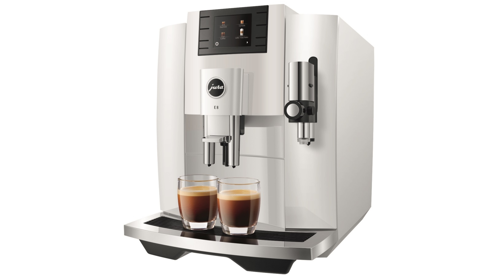 Jura E8 Automatic Coffee Machine Piano White (Inta) Harvey Norman