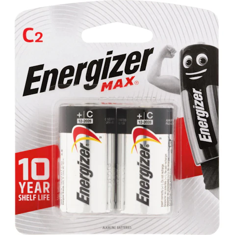 Energizer 2 Pack Max C Alkaline Battery