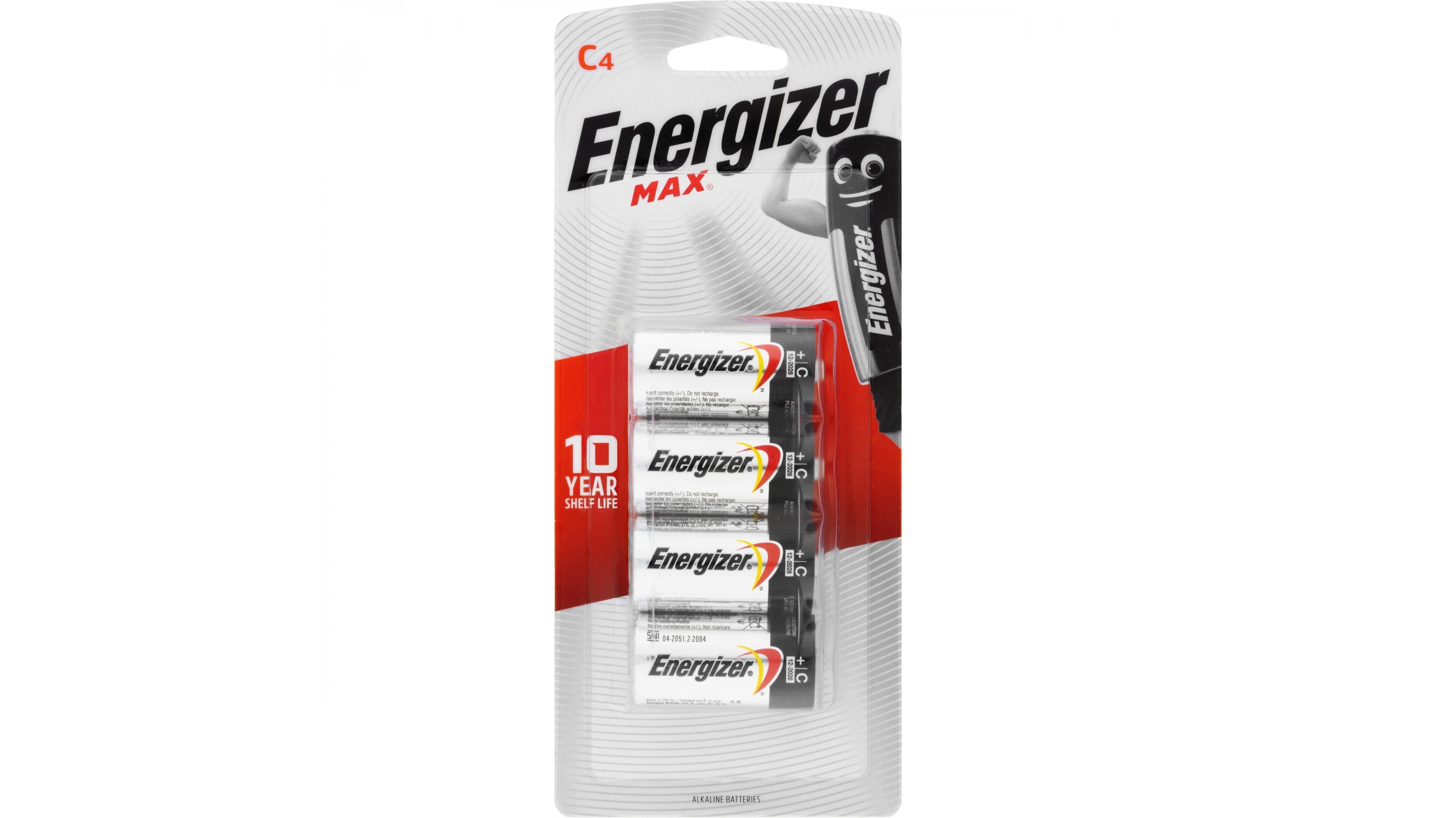Energizer Max C Alkaline Battery - 4 Pack