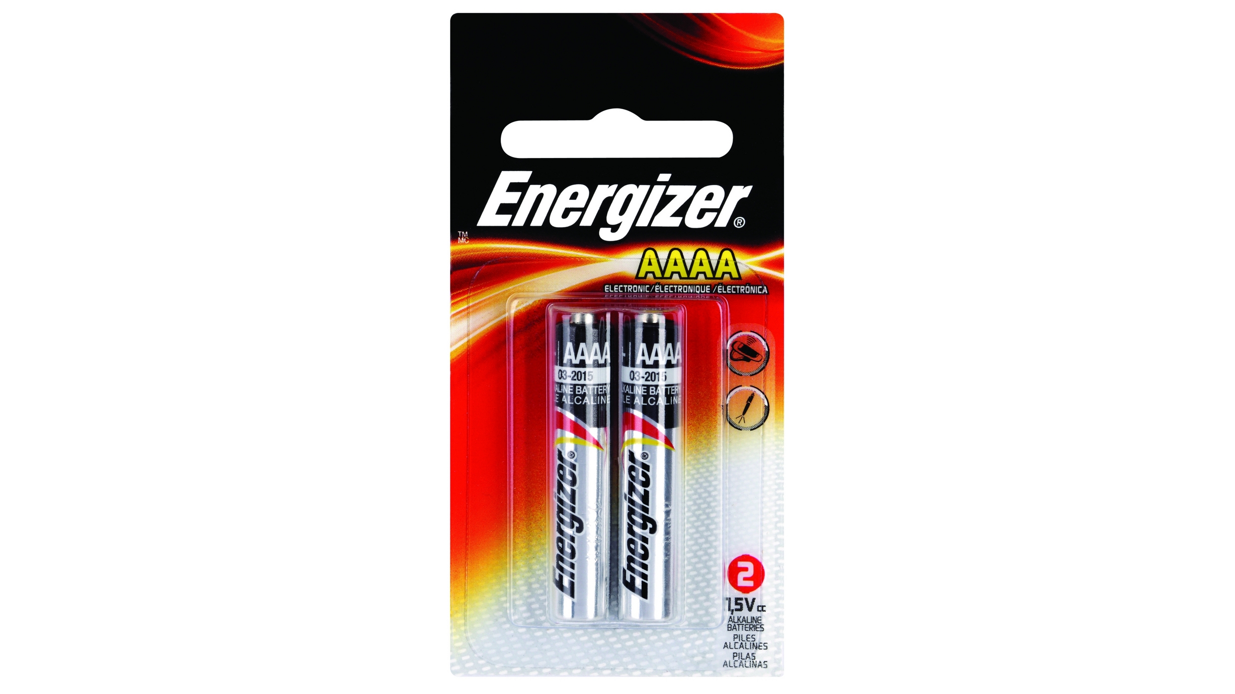 Energizer  2 Pack Alkaline AAAA Batteries
