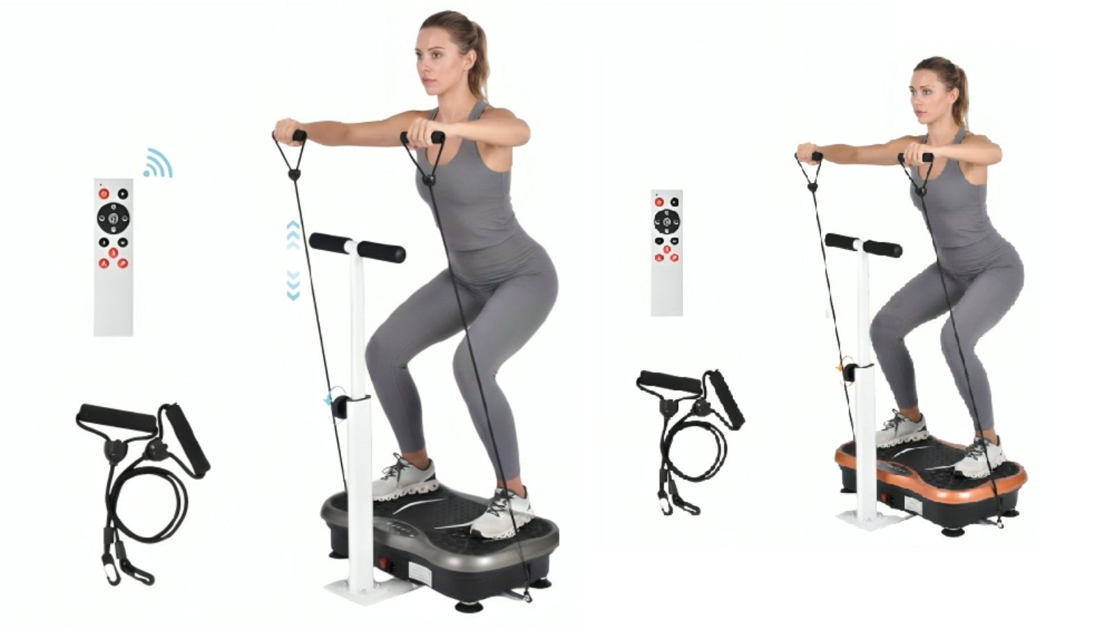 Advwin Vibration Plate Exercise Machine with Handlebar