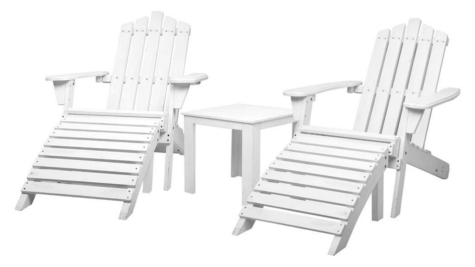 Gardeon Outdoor Sun Lounge Table Setting White Harvey Norman