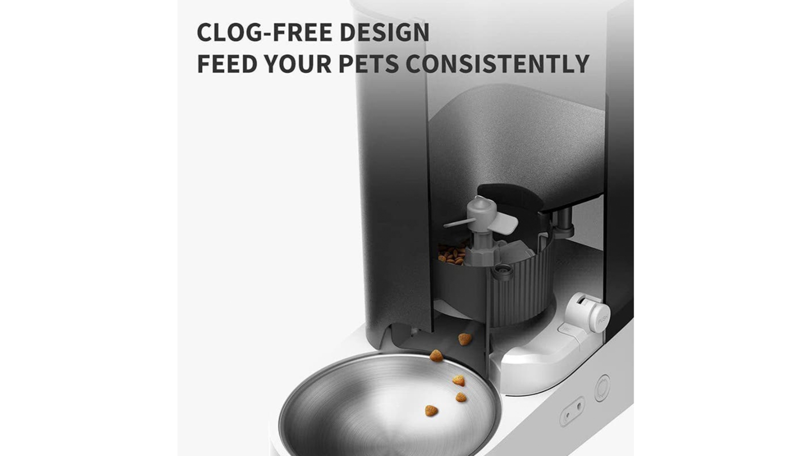 Petkit Fresh Element Mini Solo Smart Pet Feeder - Dark Grey | Harvey Norman