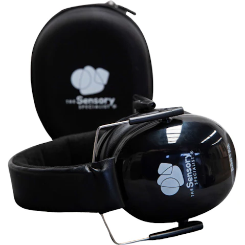 The Sensory Specialist Kids Earmuffs with Storage Case - Black