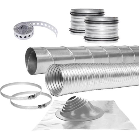 Sirius 15cm Ducting Kit for Extraction Through a Tiled Roof with the SEM51