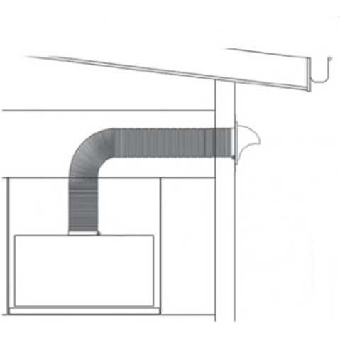 Sirius 20cm Easy Wall Ducting Kit