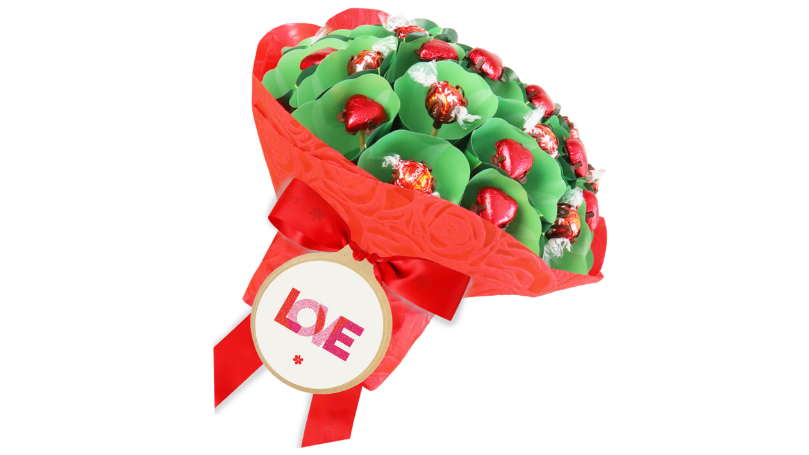 Edible Blooms Small LOVE Red Bouquet