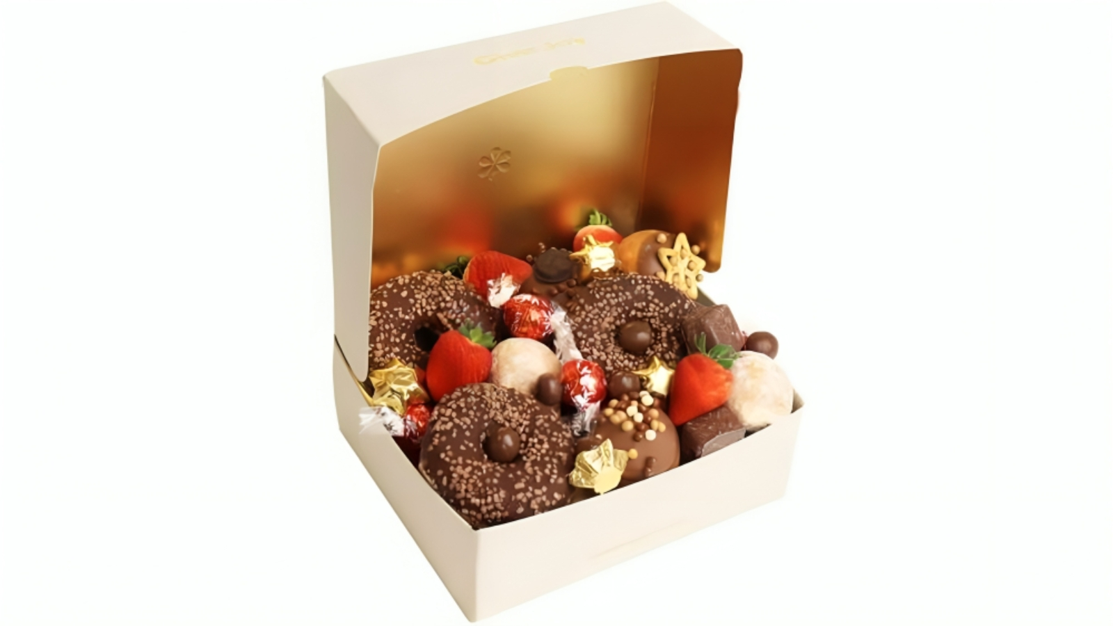 Edible Blooms Milk Chocolate Dessert Box