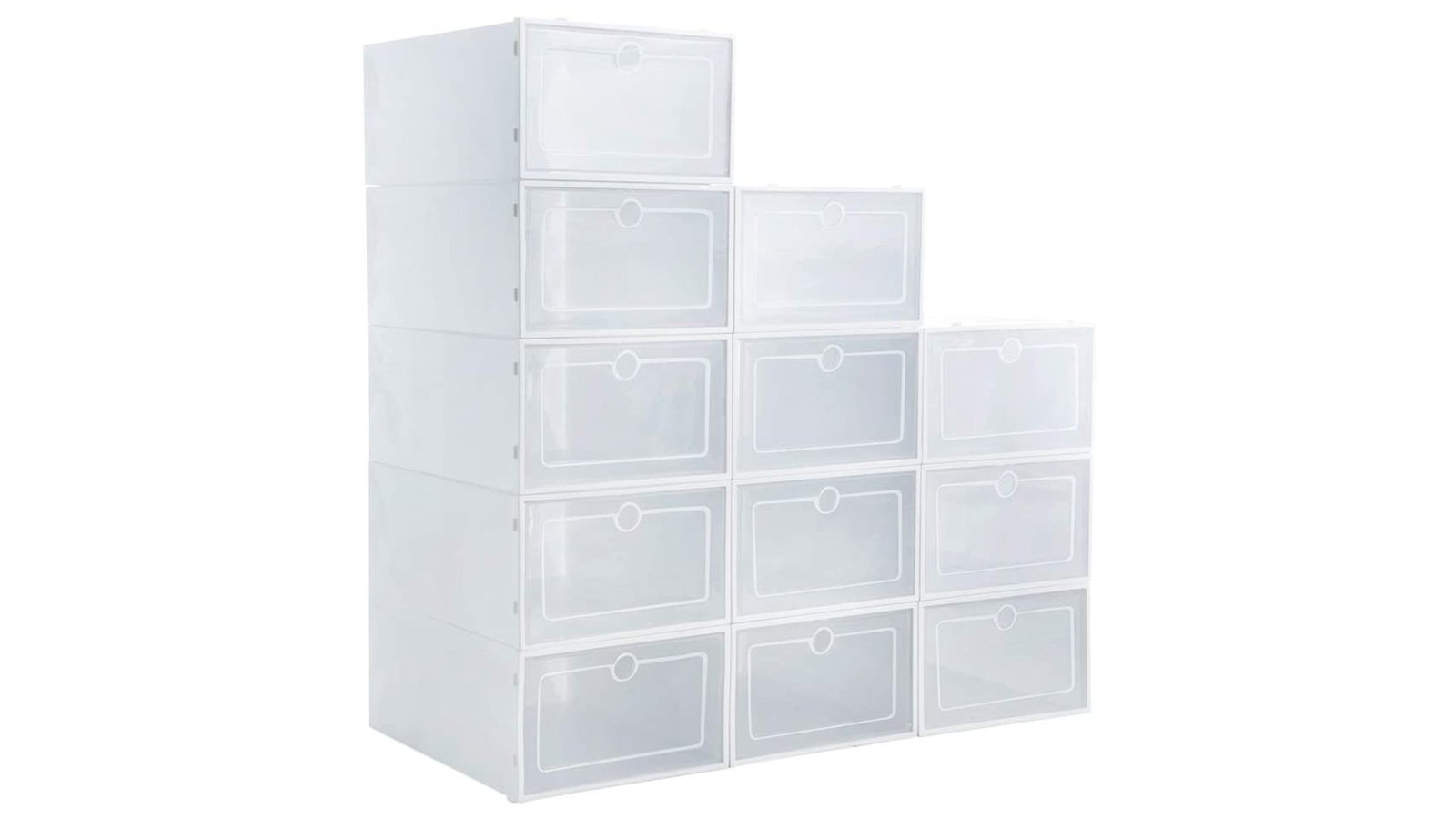 Advwin 15 Piece Plastic Shoe Display Storage Box