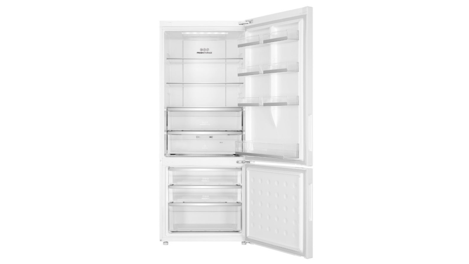 Haier 416L Bottom Mount Fridge White Harvey Norman