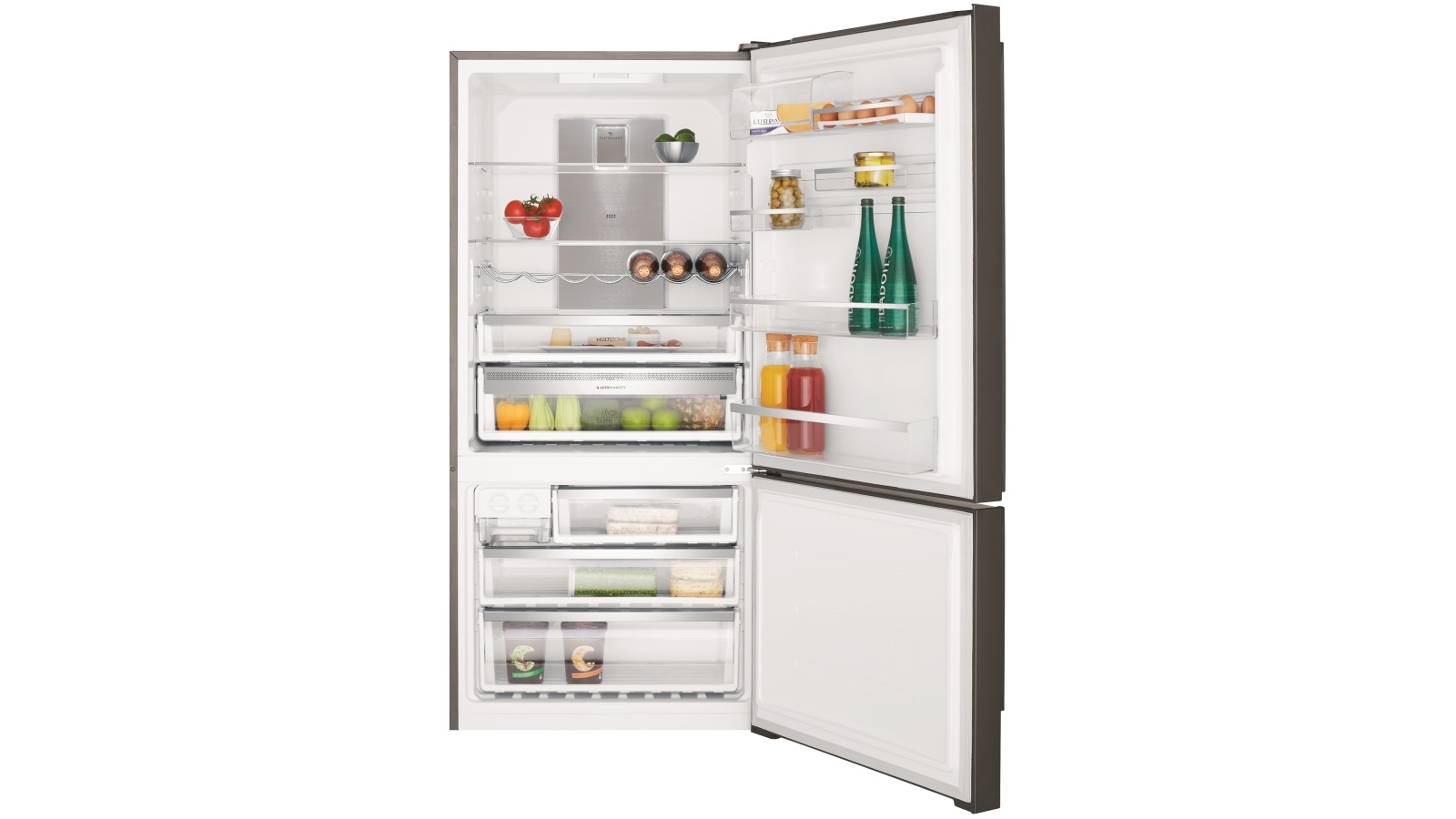 Electrolux 496L Bar Handle Right Hinge Bottom Mount Fridge Dark