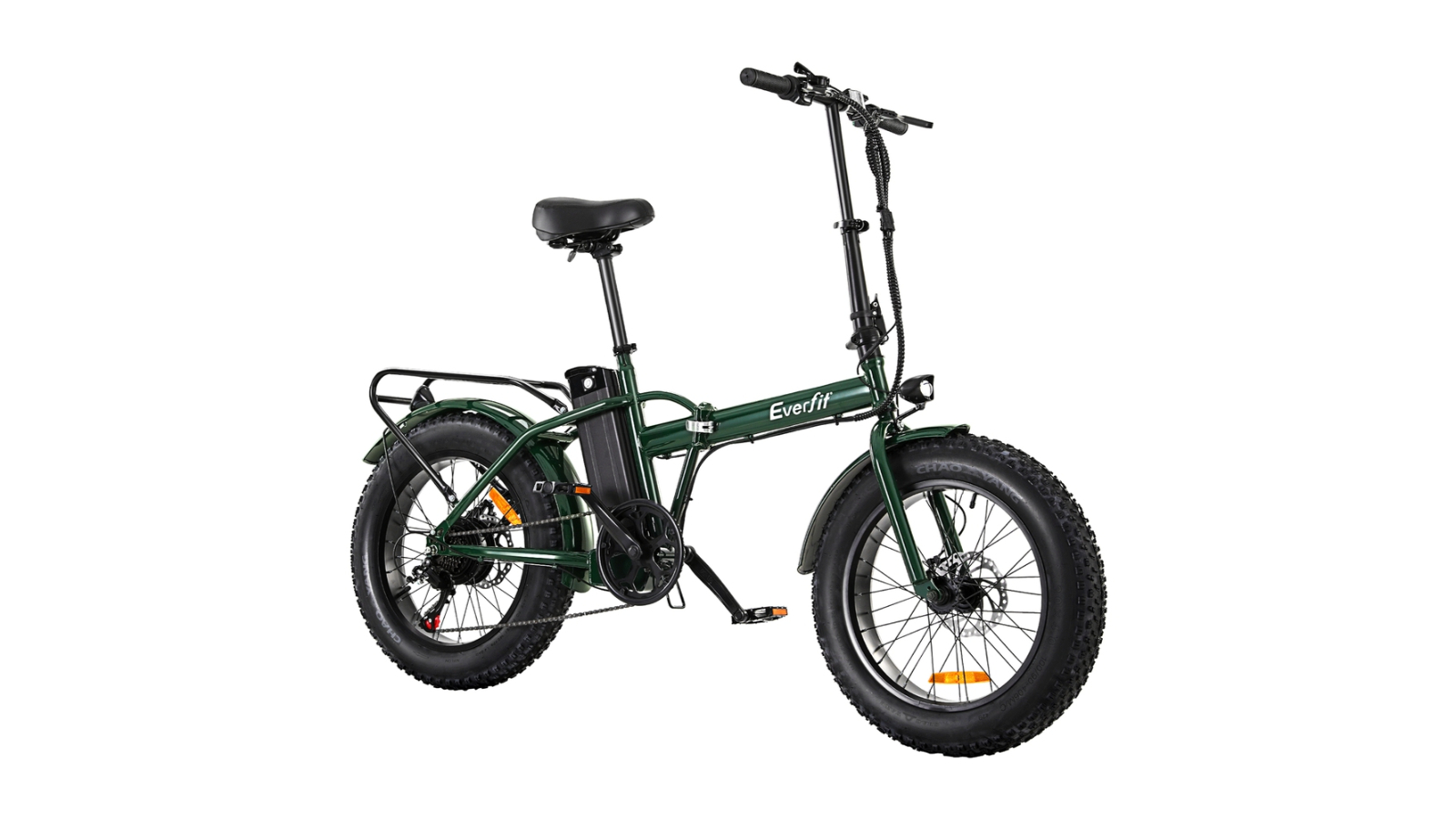 Everfit Rechargeable Folding Electric Bike - Green/Black
