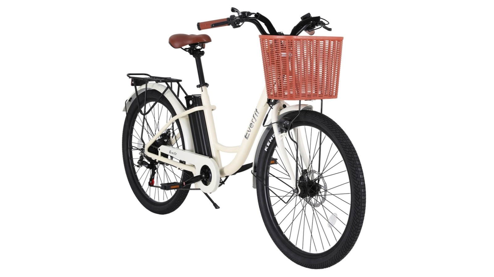 Everfit 26inch Commuter Electric Bike with Battery - White