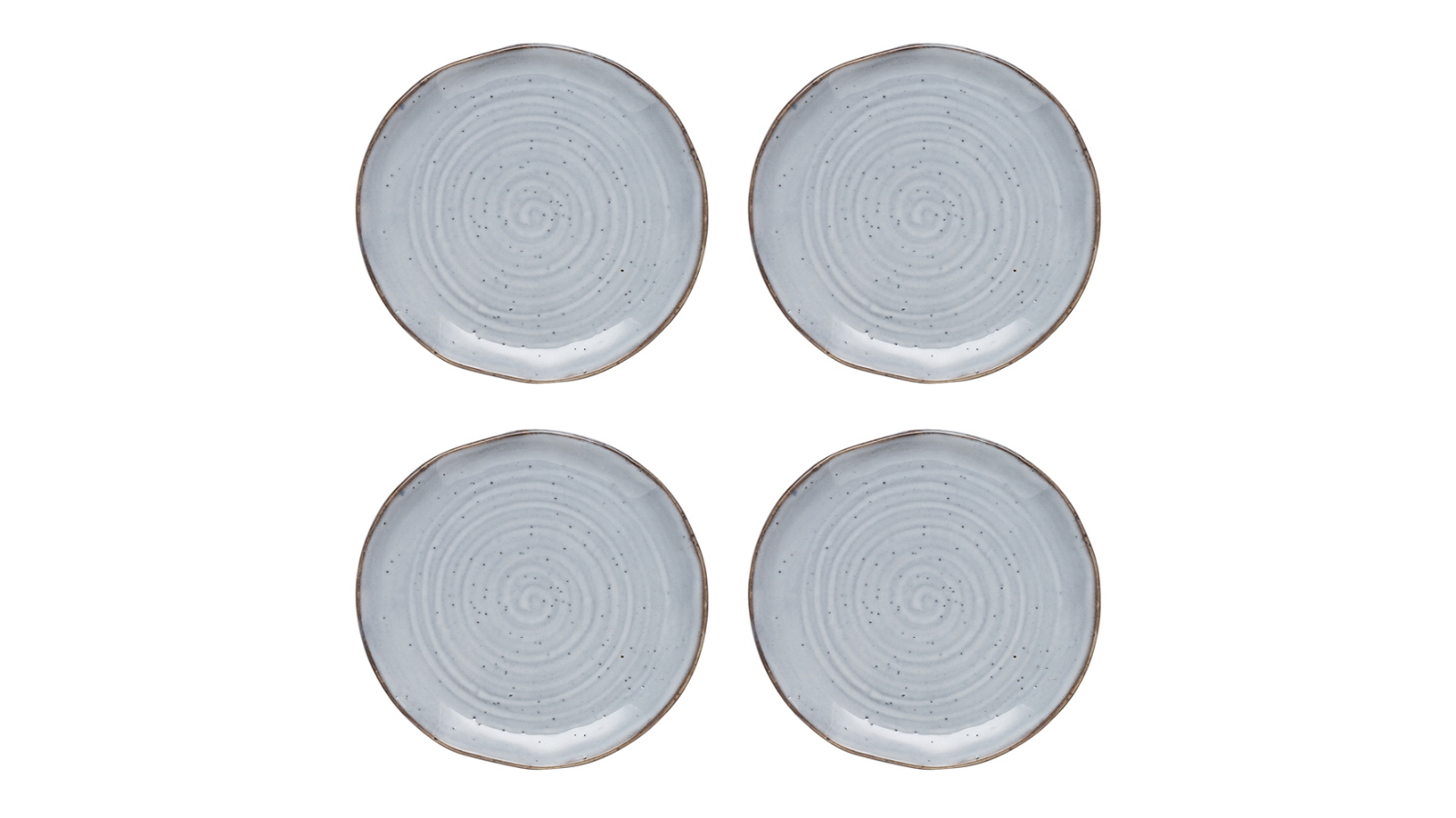Ecology 4 Piece Ottawa Stoneware Side Serving Plate - Orchid 