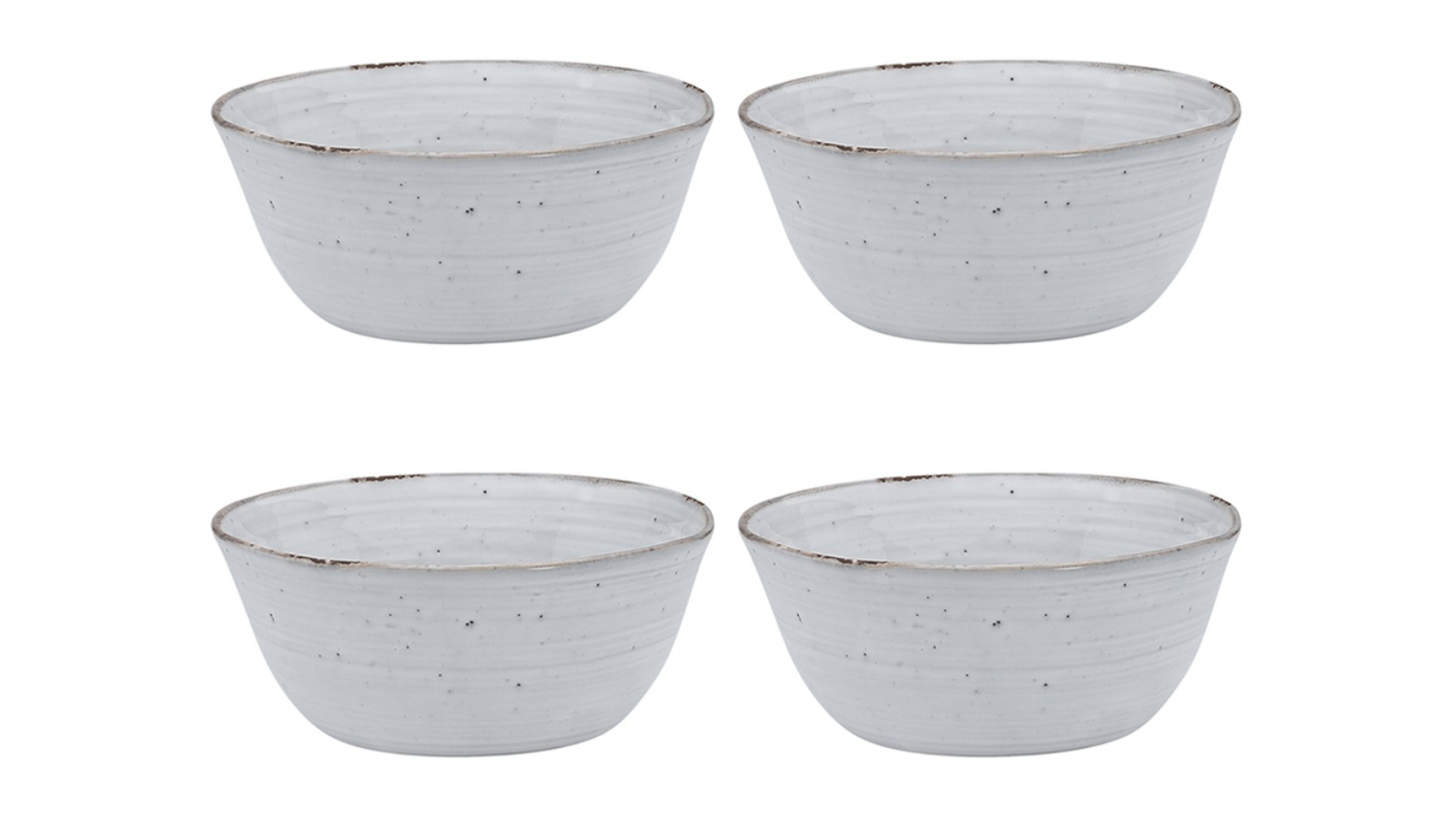 Ecology 4 Piece Ottawa Stoneware Rustic Round Dinner Bowl - Orchid
