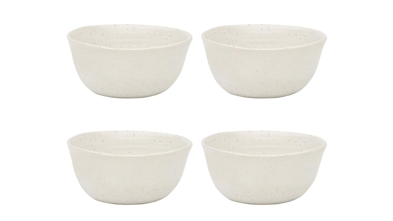 Ecology 4 Piece Stoneware Ottawa Round Bowl - Calico