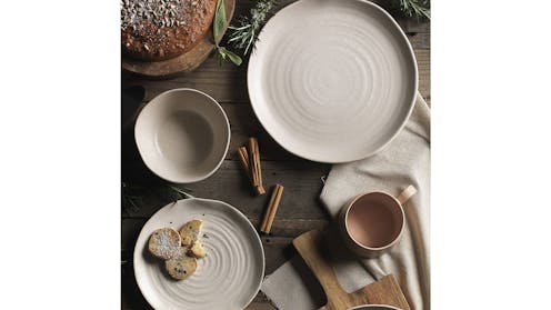 Ecology 12 Piece Stoneware Ottawa Dinner Set Calico Harvey Norman