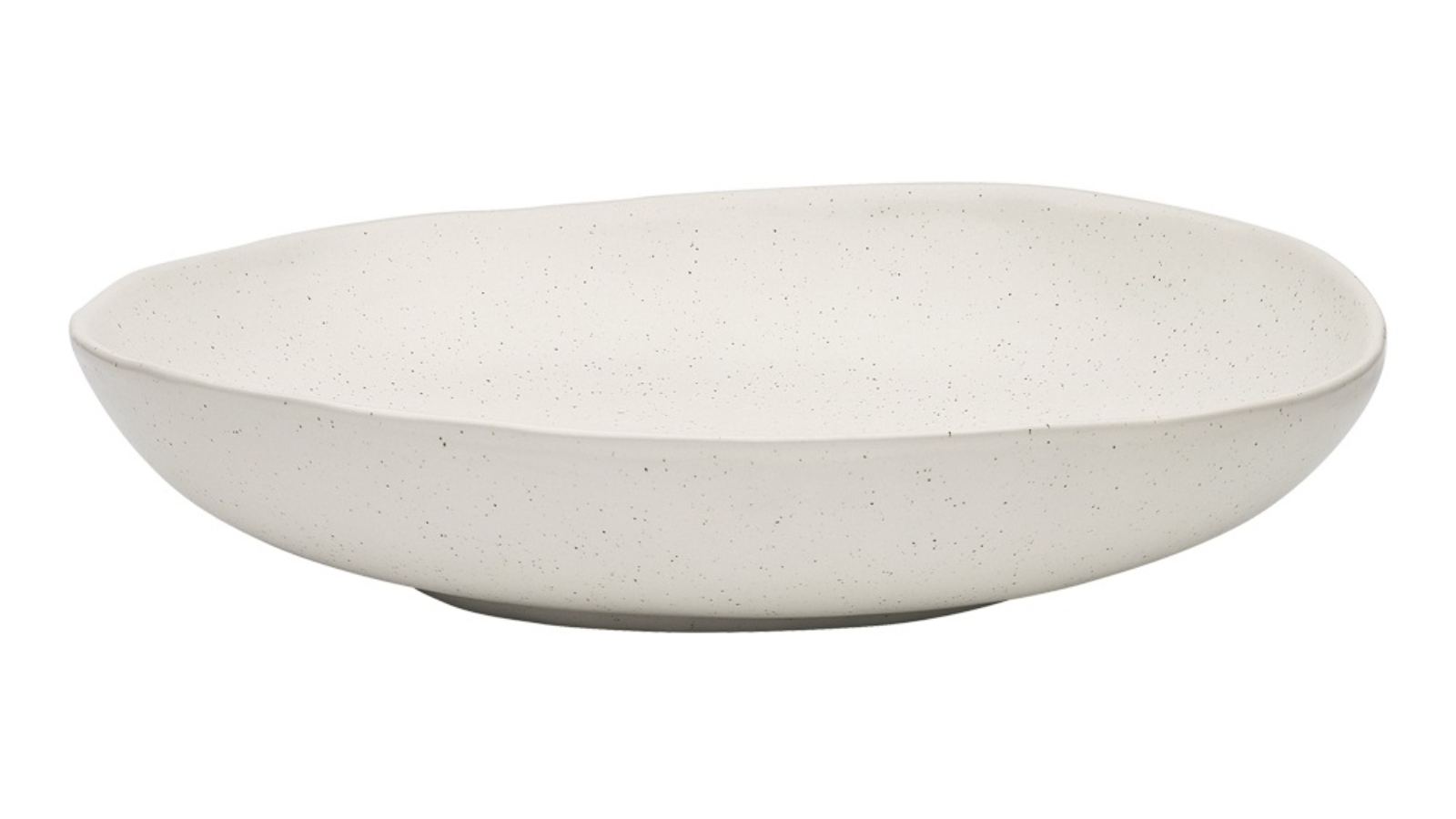 Ecology Ottawa Shallow Stoneware Rustic Round Bowl - Calico