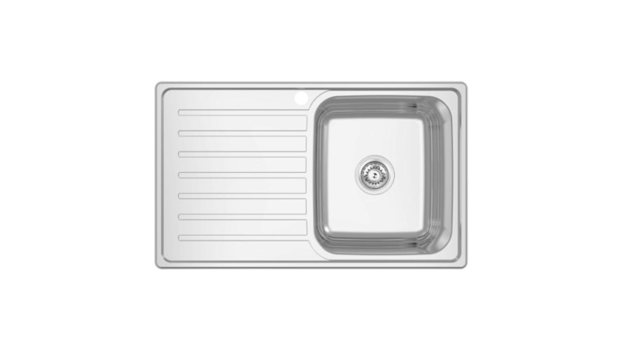 Abey EC Single Right Hand Bowl and Drainer Kitchen Sink