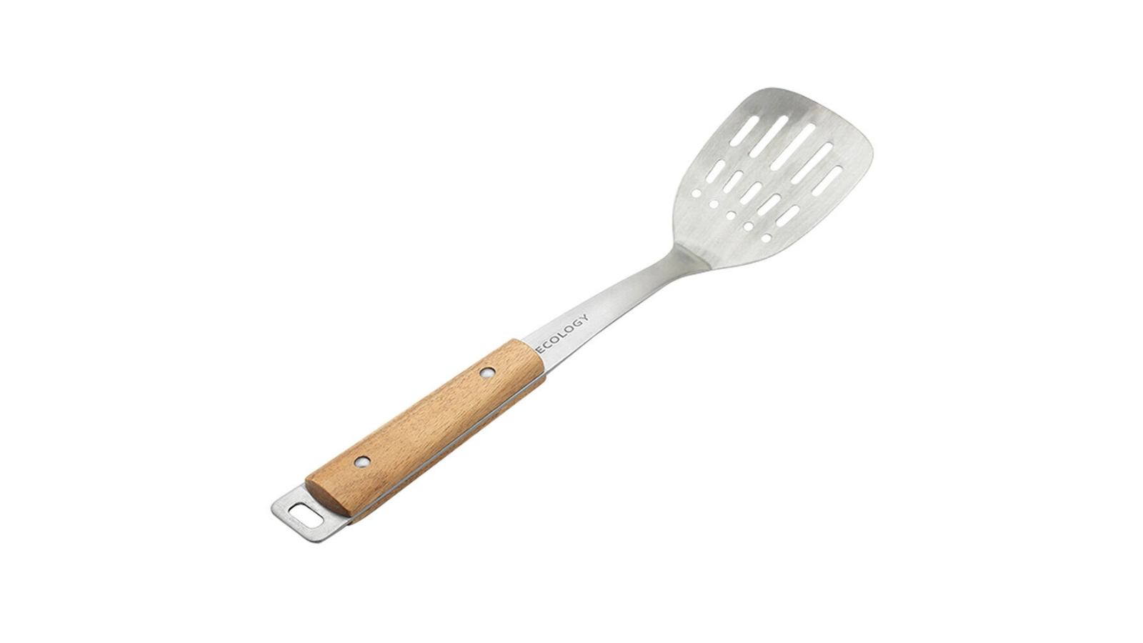 Ecology 36cm Stainless Steel/Wood Acacia Slotted Turner -Silver