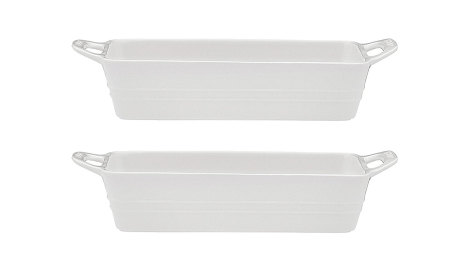 Ecology 2 Piece Signature Rectangular Baker with Handle -White