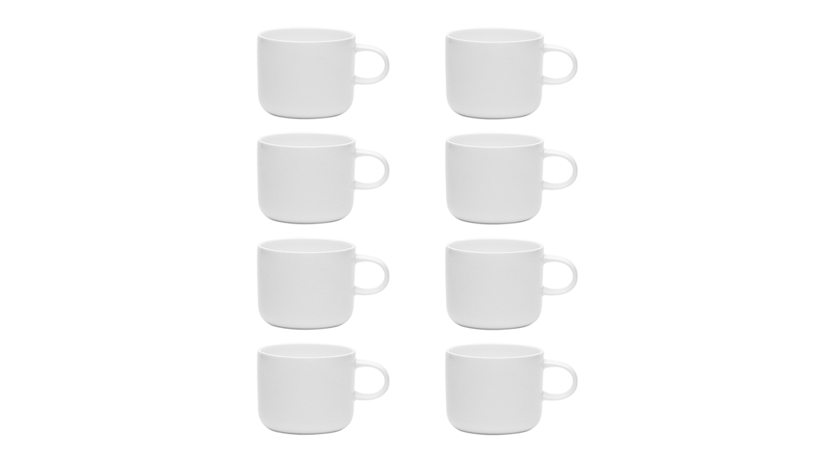 Ecology 8 Pink 150ml Canvas Short Hot Espresso Mug - White
