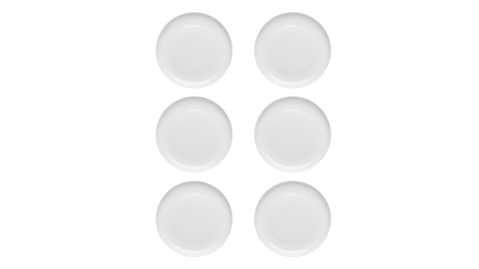 Ecology 6 Piece 21cm Canvas Side Plate - White