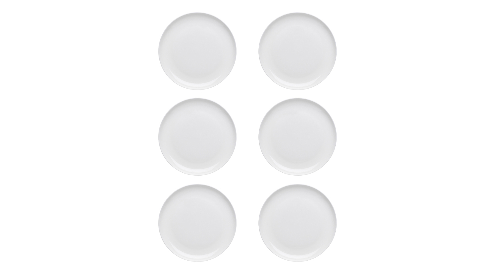 Ecology 6 Piece 27cm Canvas Dinner Plate - White