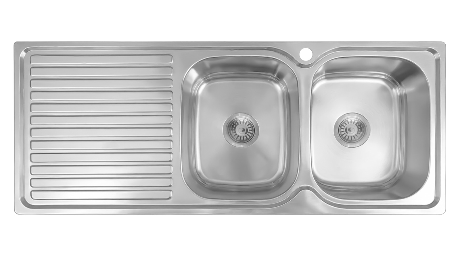 Abey Right Hand Double Bowl Kitchen Sink