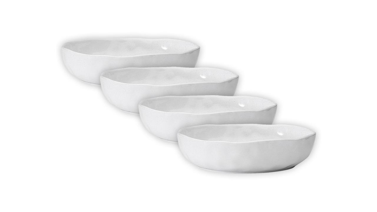 Ecology 4 Piece Speckle Dinner Bowl - 22cm