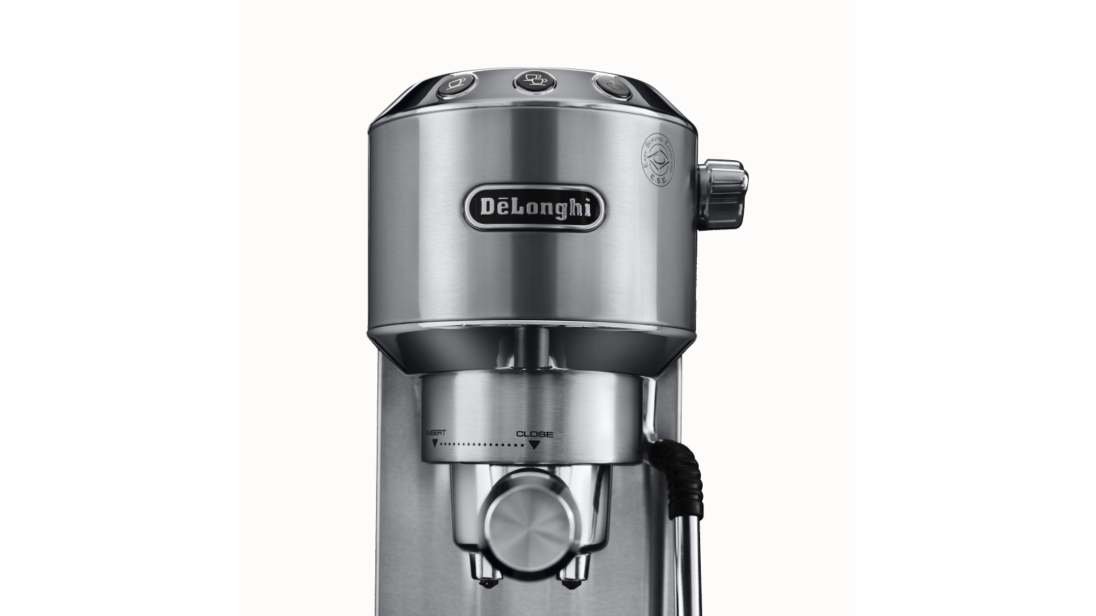 Delonghi Dedica Arte Manual Pump Coffee Machine In Silver EC885M