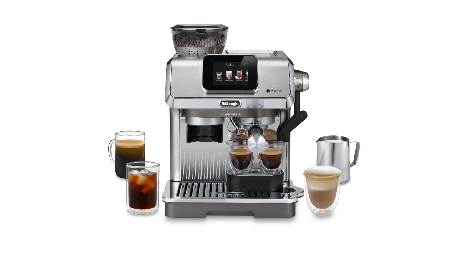 DeLonghi La Specialista Touch Manual Coffee Machine - Silver