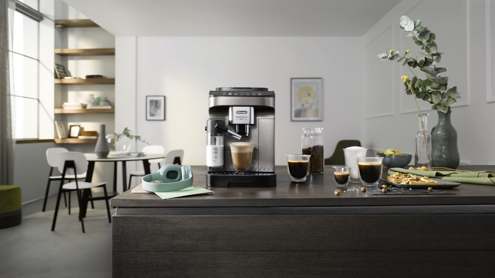 Delonghi Magnifica Start Fully Automatic Coffee Machine In Black  ECAM22021BG