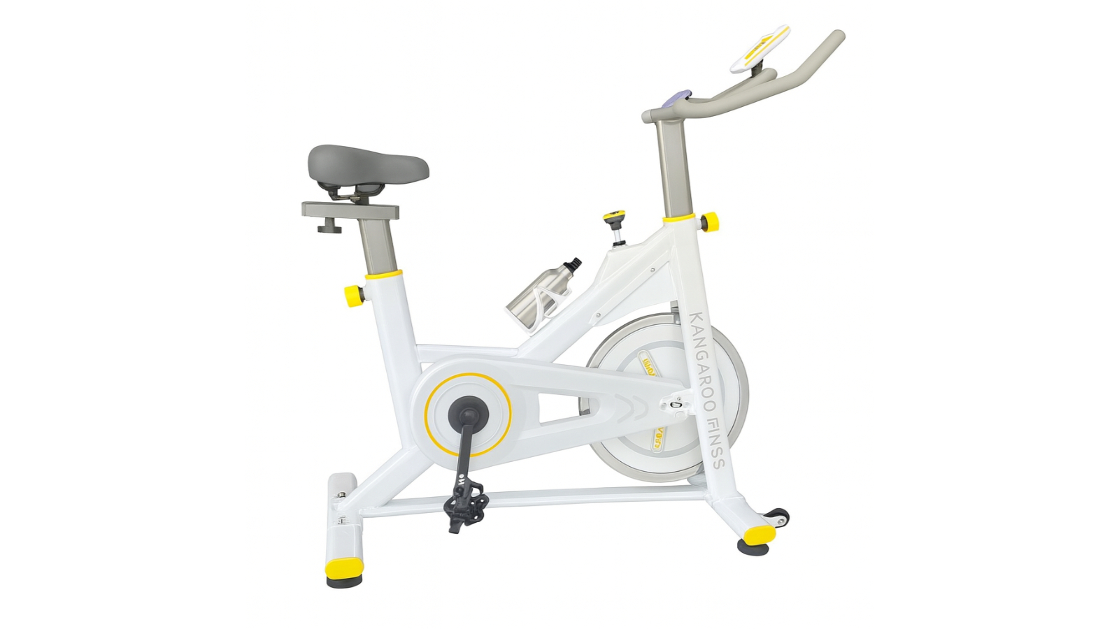 Kangaroo Fitness White Commercial Grade Magnetic Friction Spin Bike