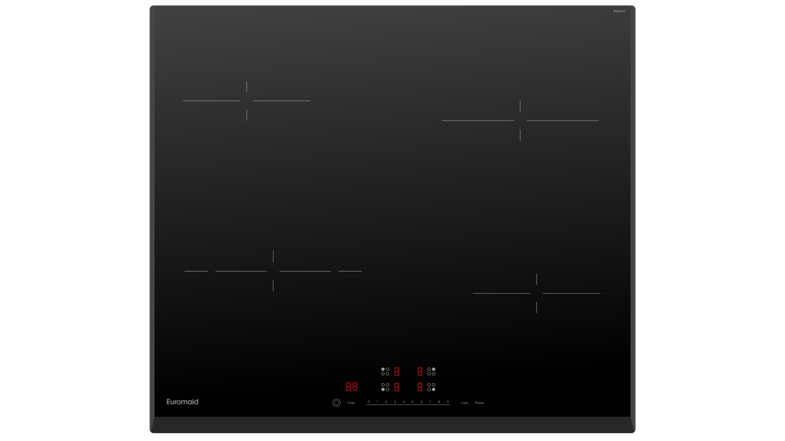 Euromaid 60cm 4 Zone Touch Control Ceramic Cooktop