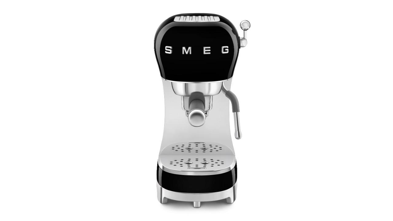 Smeg 50's Style Manual Coffee Machine - Black | Harvey Norman