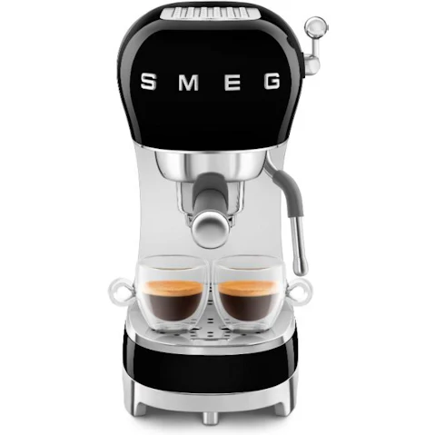 Smeg 50's Style Manual Coffee Machine - Black