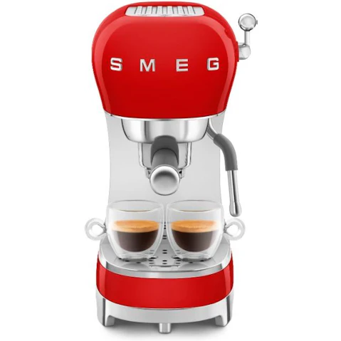 Smeg 50's Style Manual Coffee Machine - Red