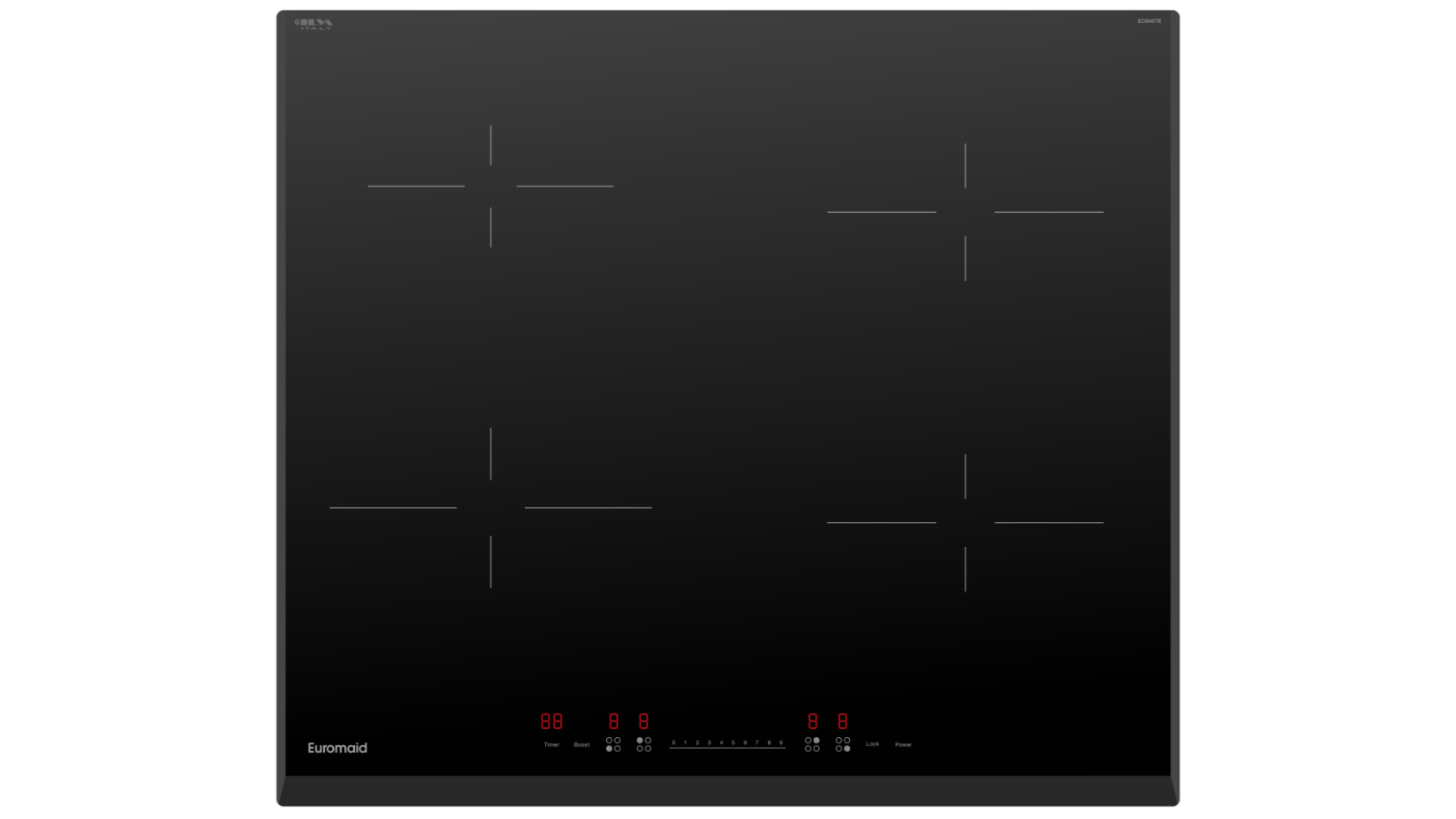 Euromaid 60cm 4 Zone Touch Control Induction Cooktop