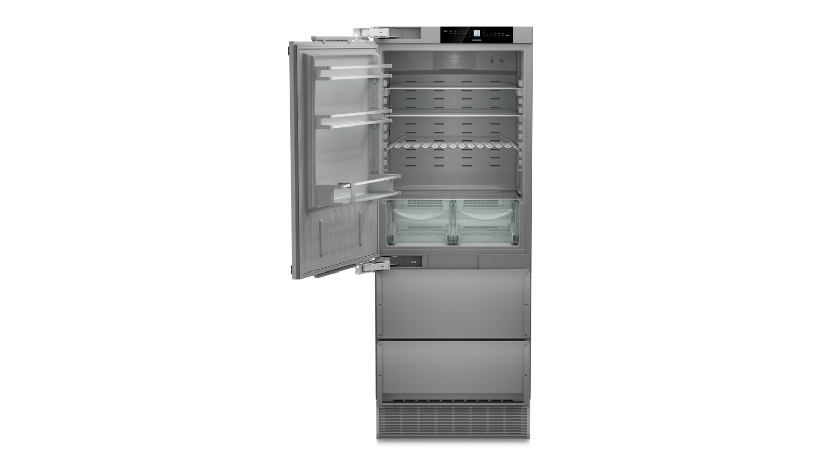 Liebherr 402L Fully Integrated Fridge Freezer with No Frost - Grey
