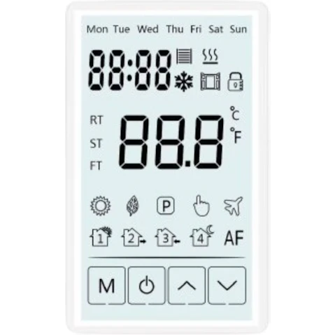 Linsol Eco 5.1 in Dual Thermostat - Matte White