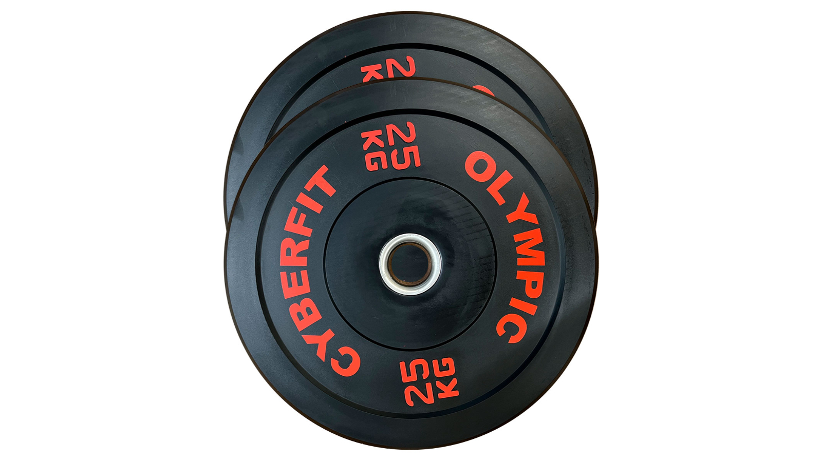 Cyberfit Pair of Black 25kg Econ Olympic Bumper Plate