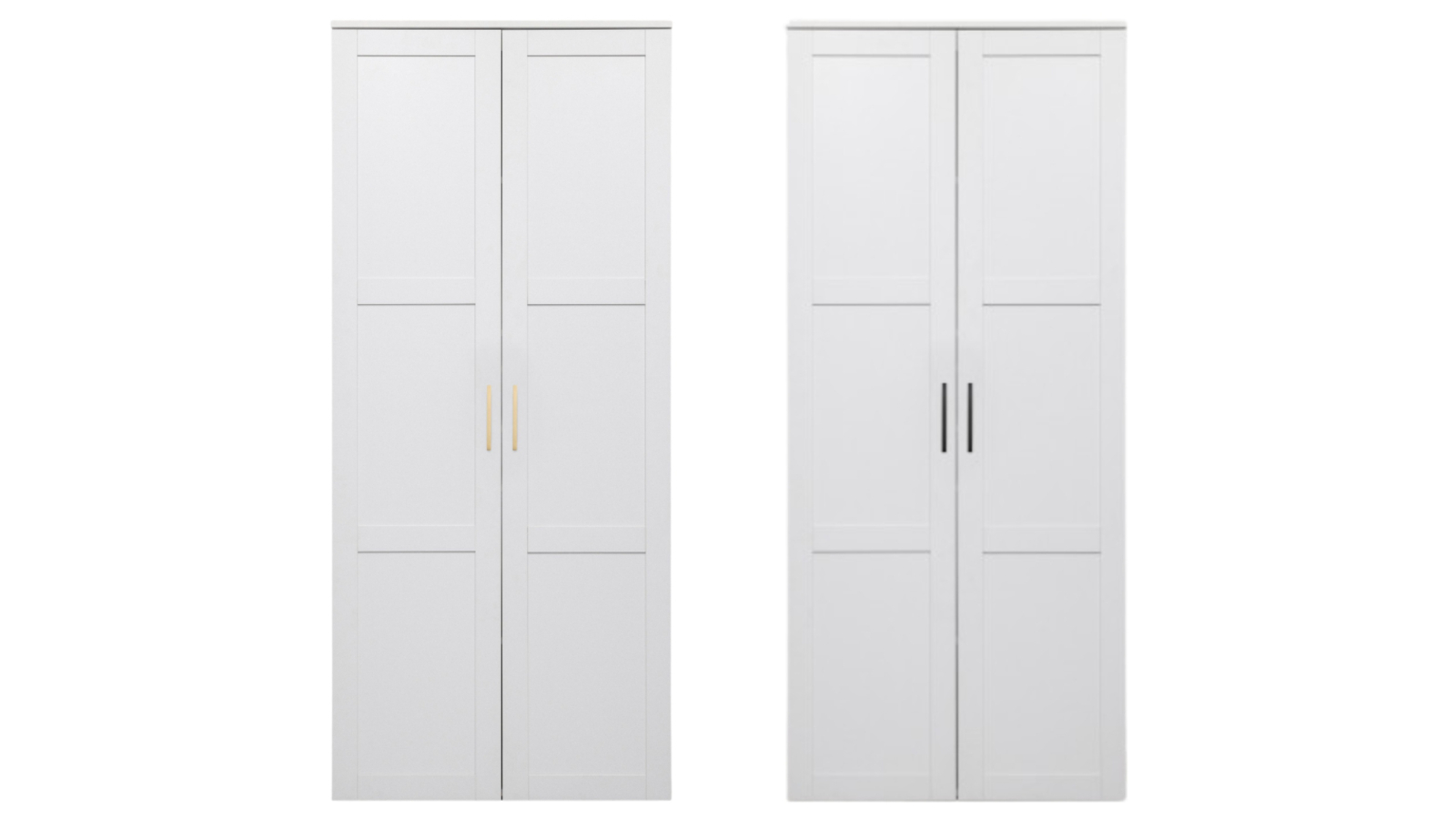 European Cabinetry Classic Stockholm White Cupboard Storage - Square Handle