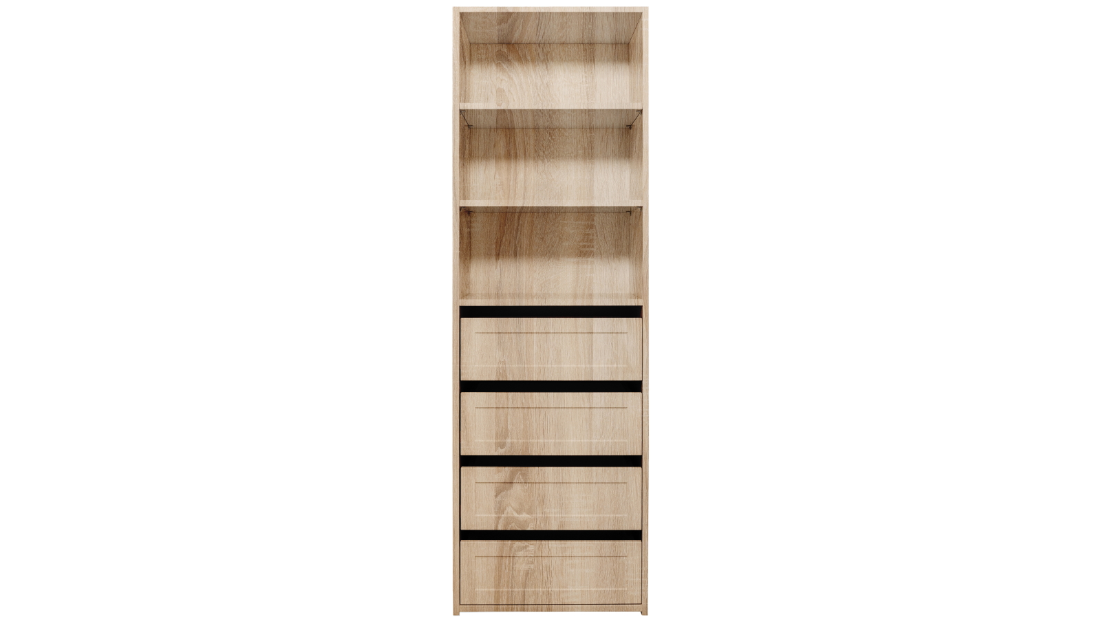 Geneva Hamptons Natural Oak Built-in Wardrobe