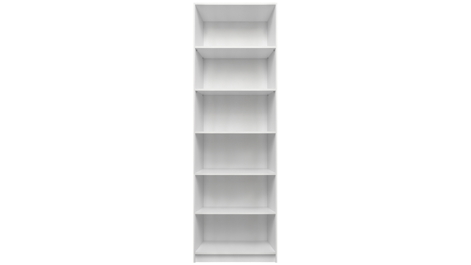 Malmo 6-Shelf White Walk-In Wardrobe Module