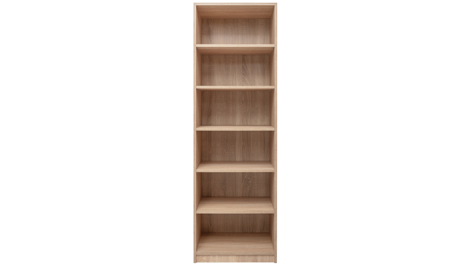 Malmo 6-Shelf Natural Oak Walk-In Wardrobe Module