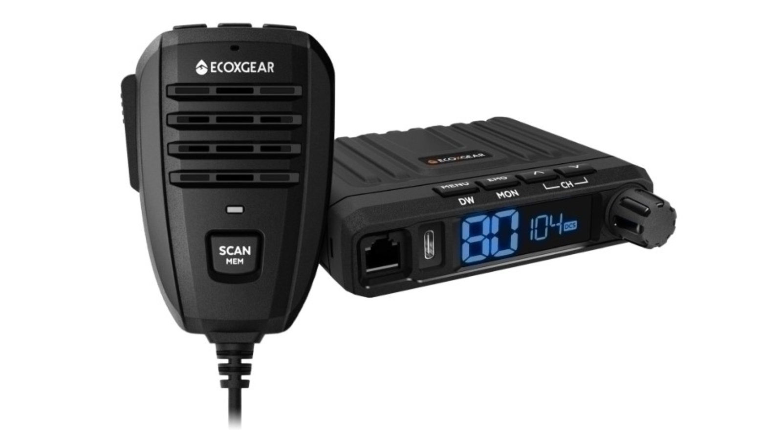 EcoXgear Watt Compact Fixed Mount UHF Radio with USB-C Port