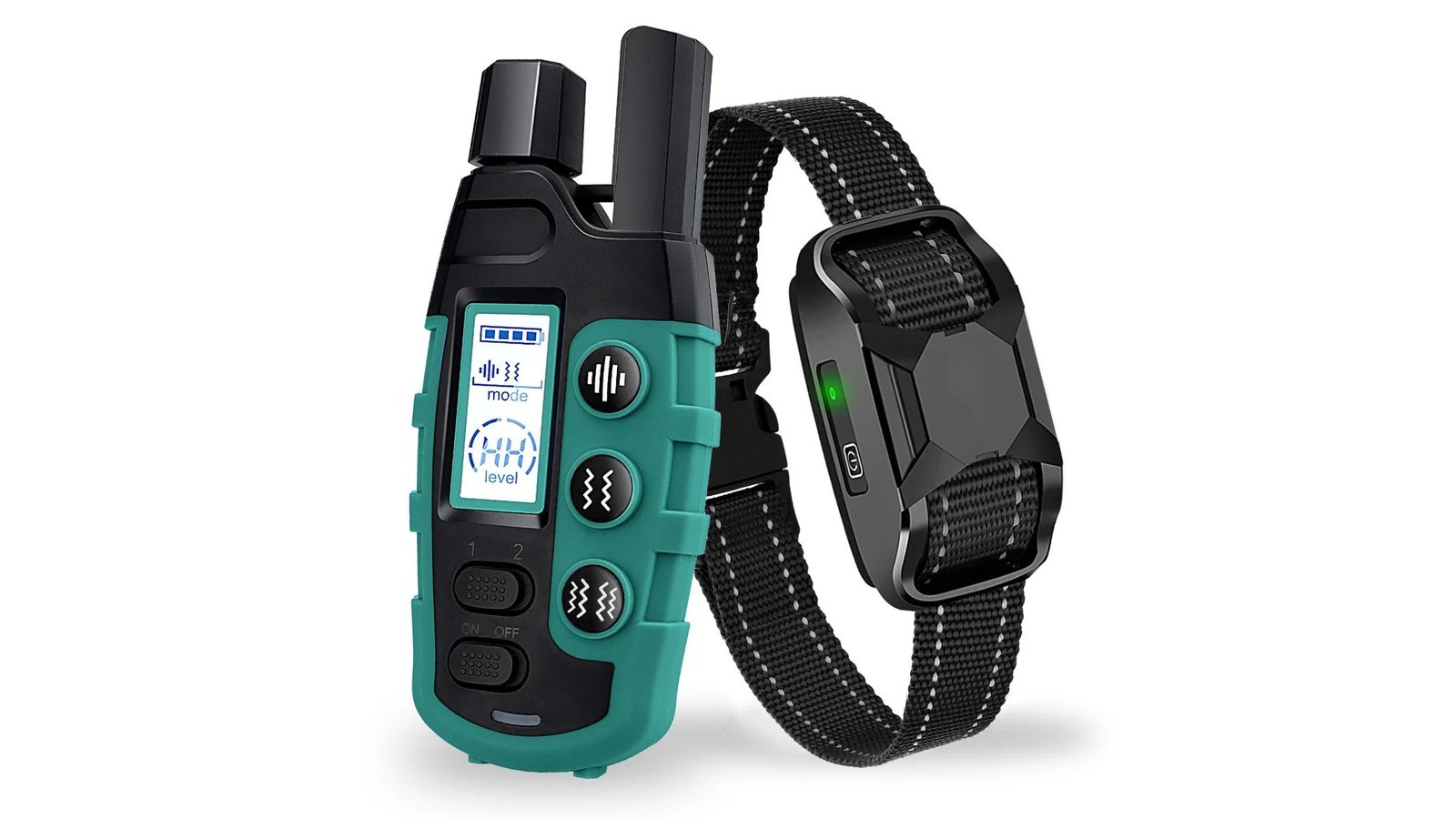 Barktec No-Shock Remote Training Collar with Ultra-Strong Vibration Beep