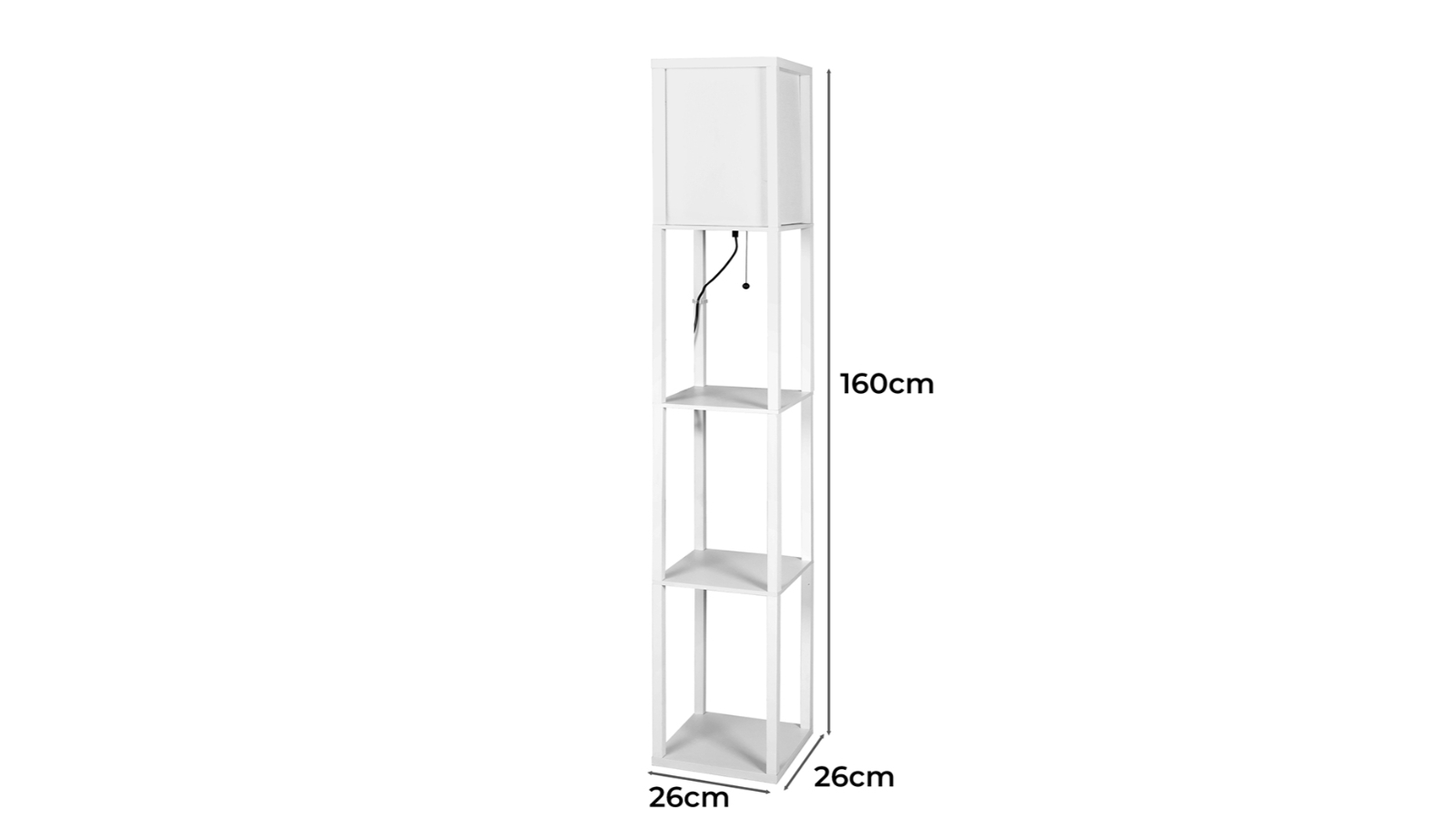 Threshold shelf online floor lamp